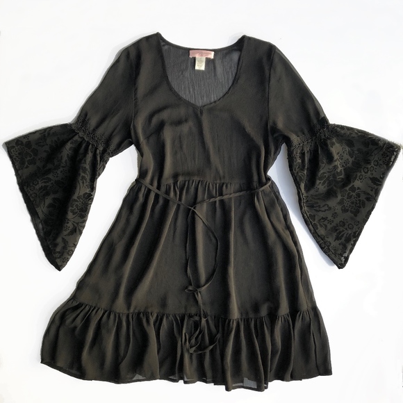 Band of Gypsies Dresses & Skirts - Band of Gypsies Sheer Black Bell Dress Halloween